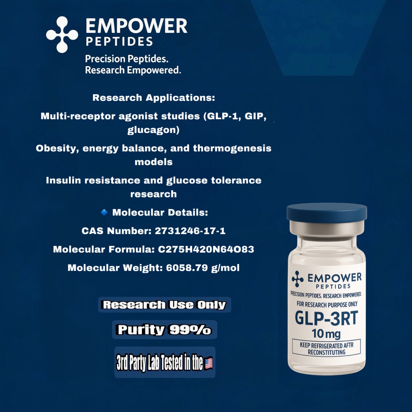 GLP-3RT Research Grade Peptide - Empower Peptides