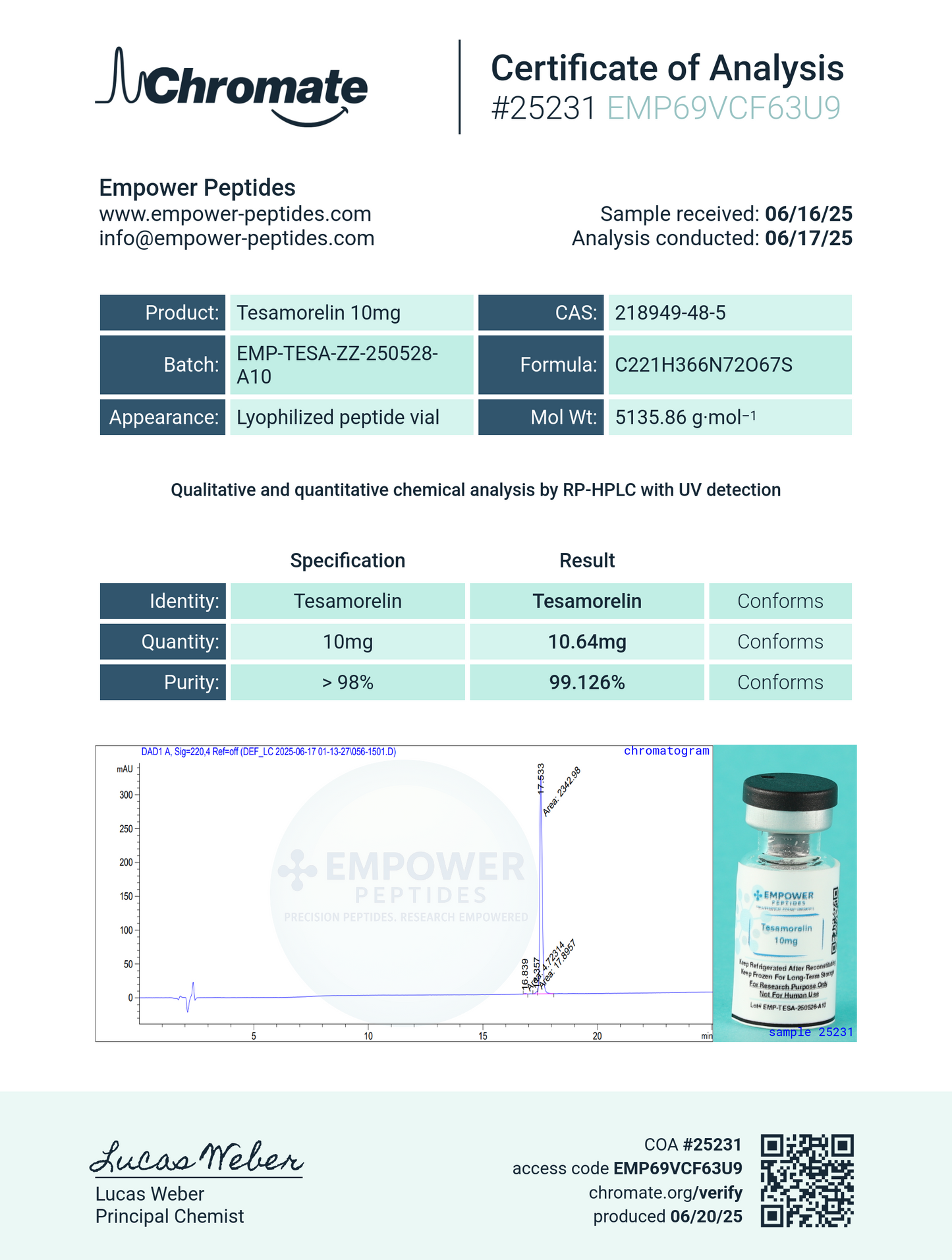 Tesamorelin