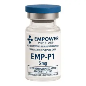 EMP-P1 research peptide 5 mg lyophilized powder vial from Empower Peptides