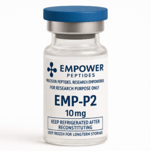 EMP-P2 research peptide 10 mg lyophilized powder vial from Empower Peptides