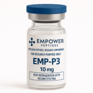 EMP-P3 research peptide 10 mg lyophilized powder vial from Empower Peptides