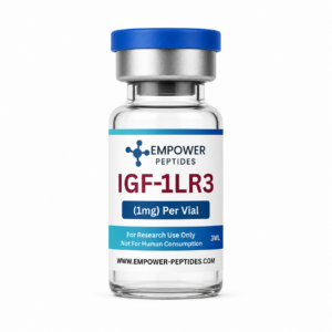 IGF-1 LR3 peptide 1mg vial by Empower Peptides research-use-only lyophilized powder